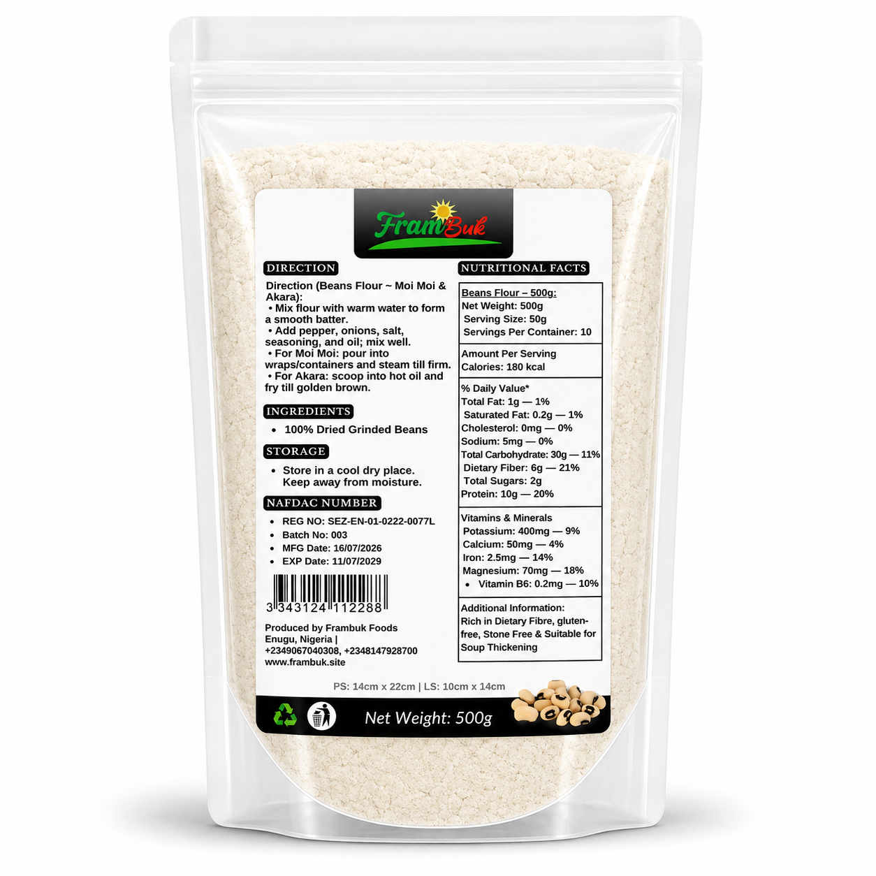 Beans Flour, alternate view